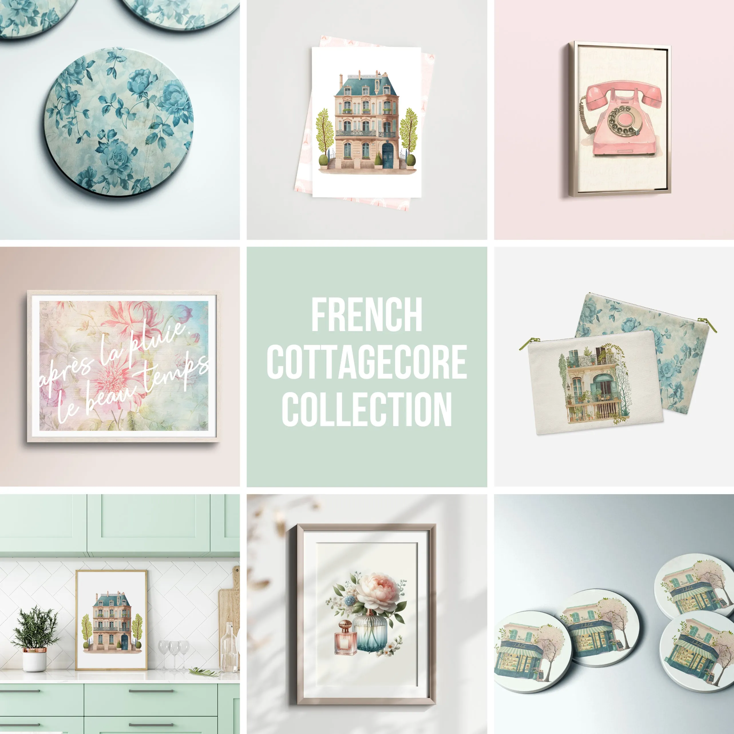 🏠 Cozy French Perfumery Wall Art – Whimsical Parisian Decor 🌸