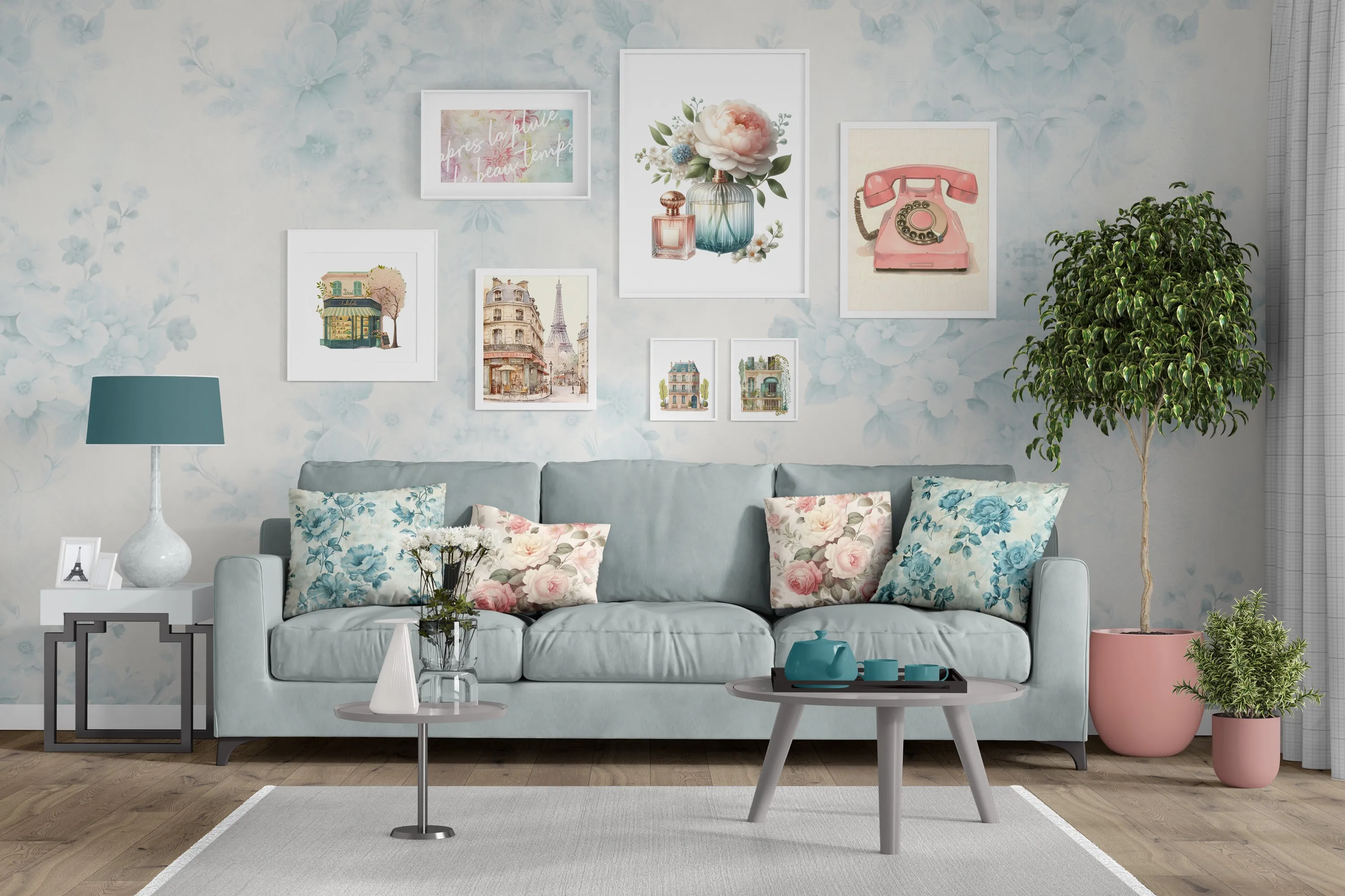 🏠 Cozy French Perfumery Wall Art – Whimsical Parisian Decor 🌸