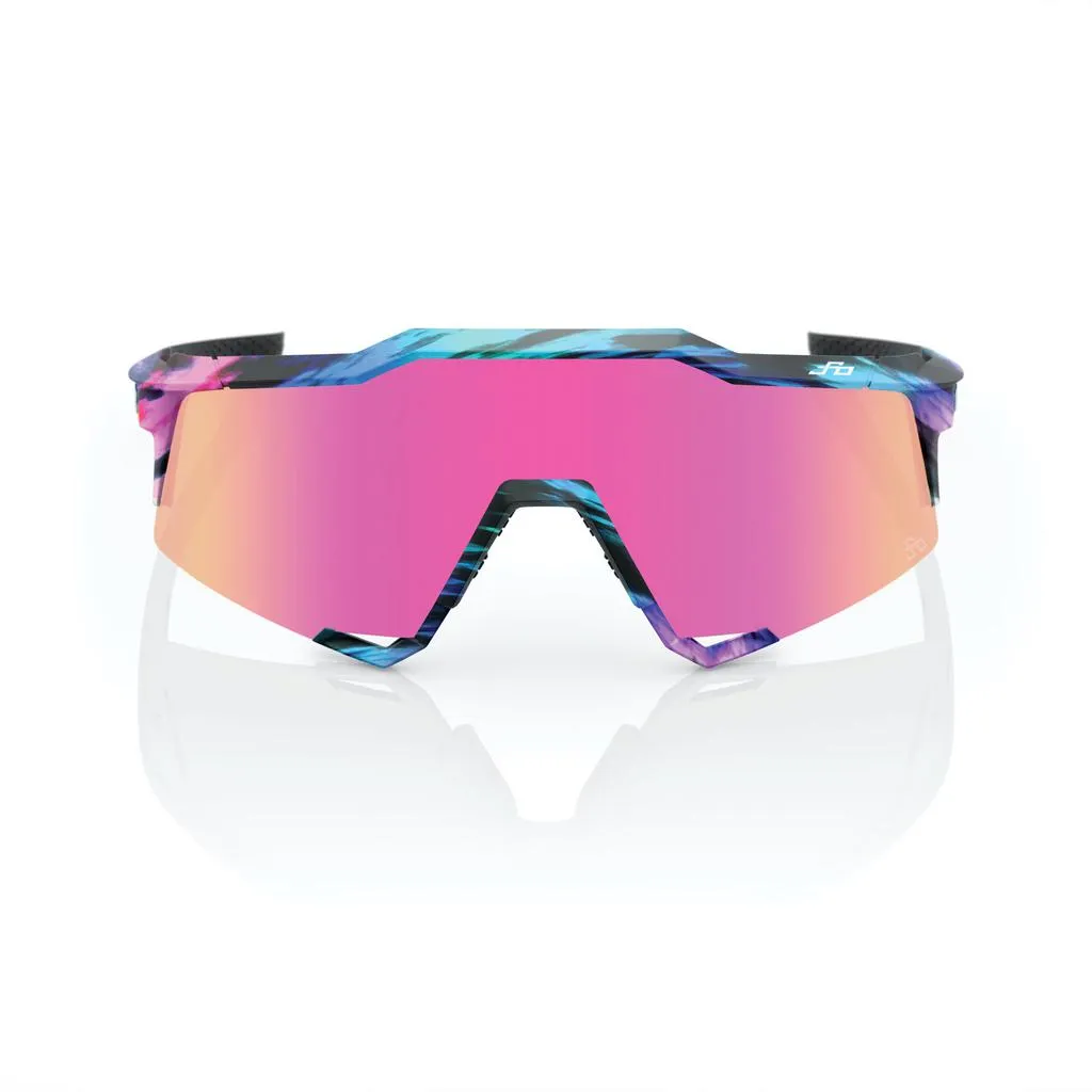 100% Speedcraft - Peter Sagan LE Soft Tact Tie Dye - Purple Multilayer Mirror Lens