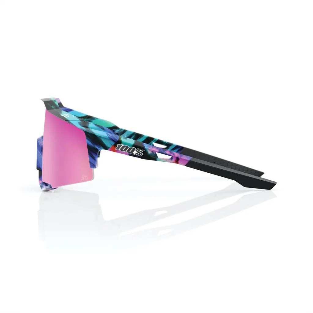 100% Speedcraft - Peter Sagan LE Soft Tact Tie Dye - Purple Multilayer Mirror Lens