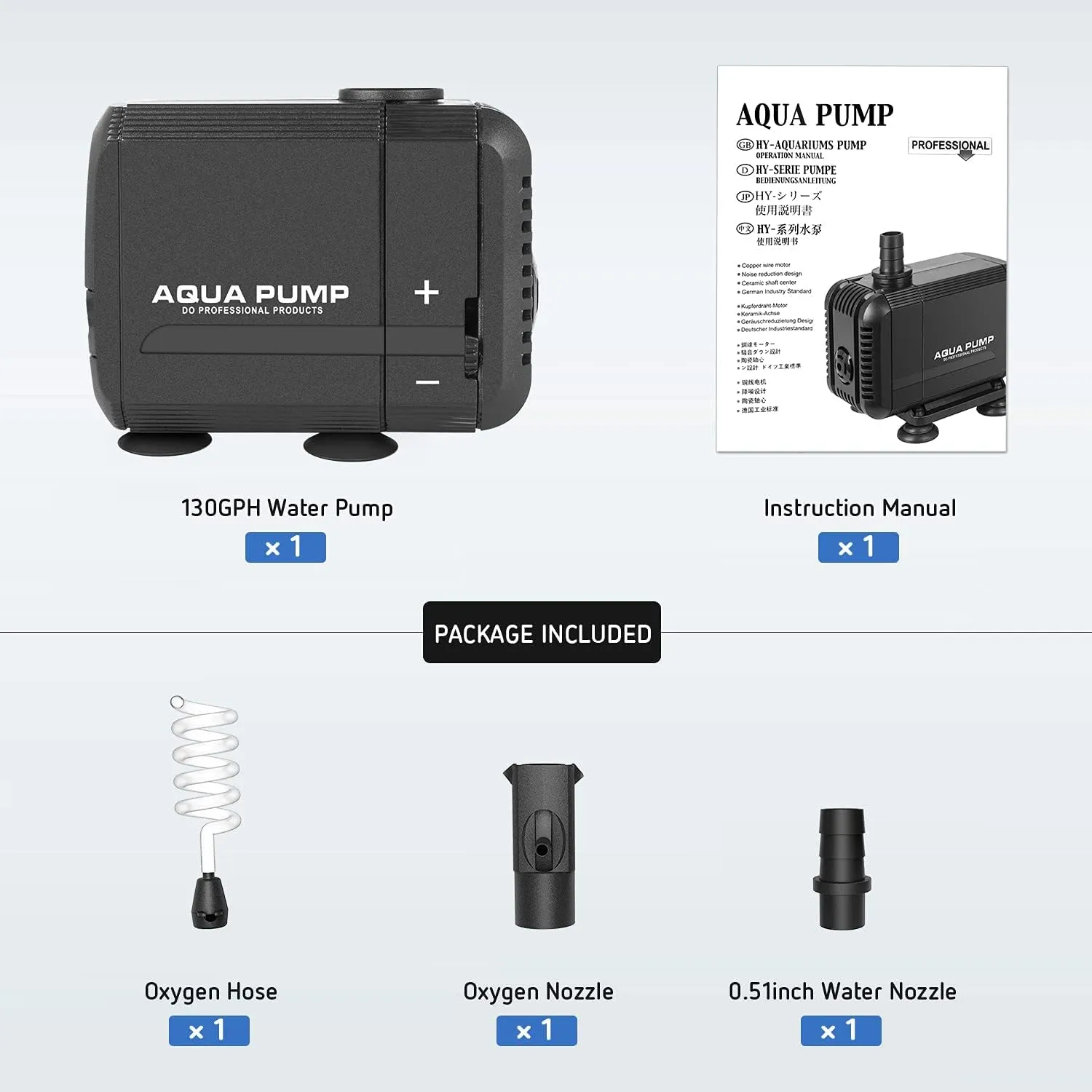 1056GPH Submersible Water Fountain Pump, (4000L/H, 85W) Quick Water Change Aquar