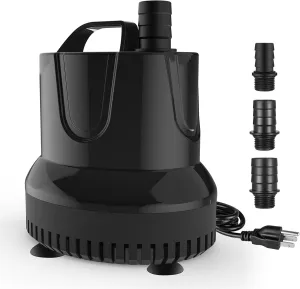 1056GPH Submersible Water Fountain Pump, (4000L/H, 85W) Quick Water Change Aquar