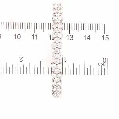 14K Flexible Diamond Bangle White Gold