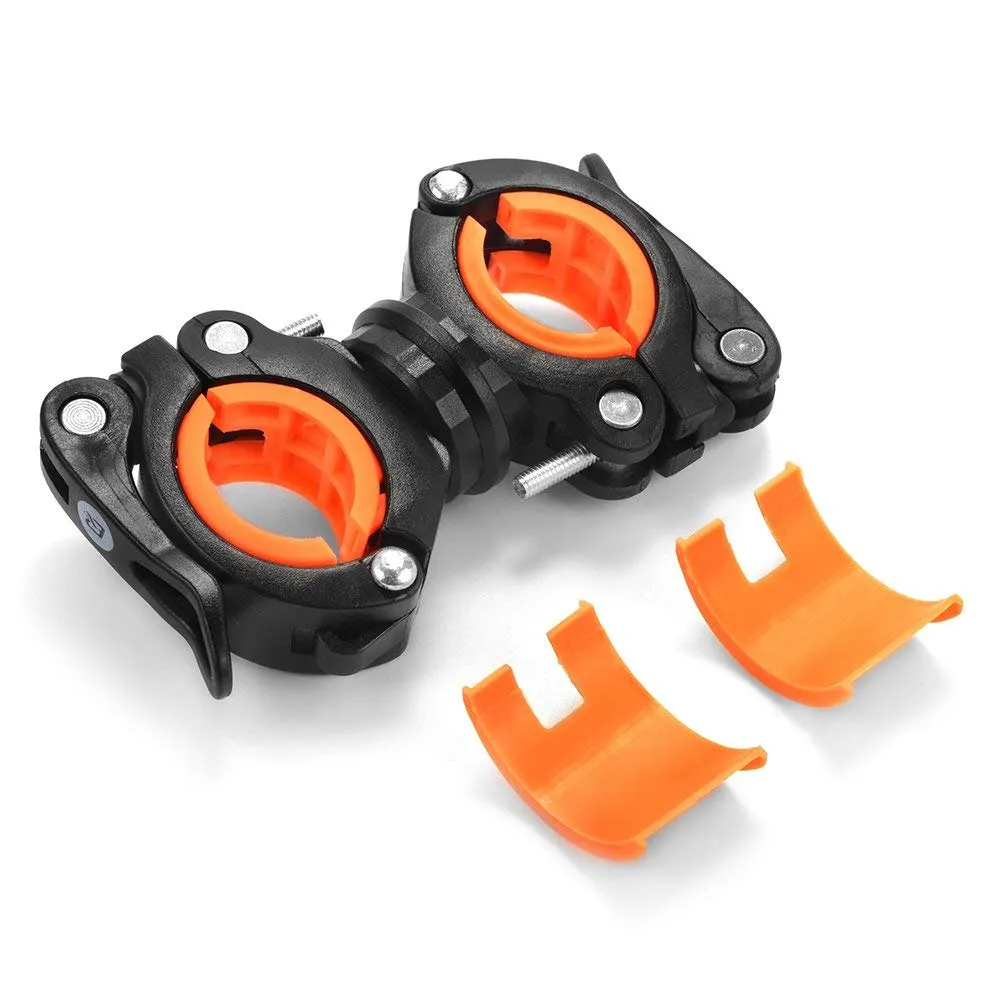360° Flashlight Bike Clip & Durable Clamp Mount Holder