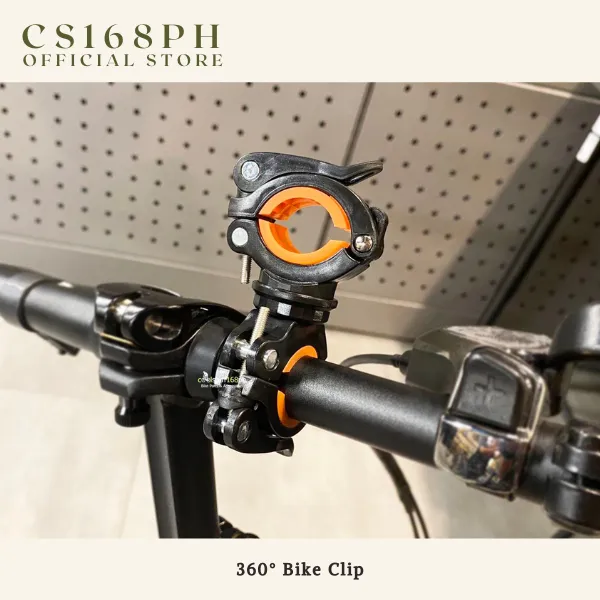 360° Flashlight Bike Clip & Durable Clamp Mount Holder