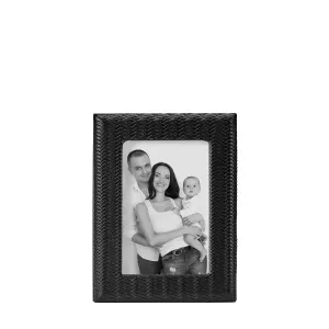 4" x 6" Black Woven Frame