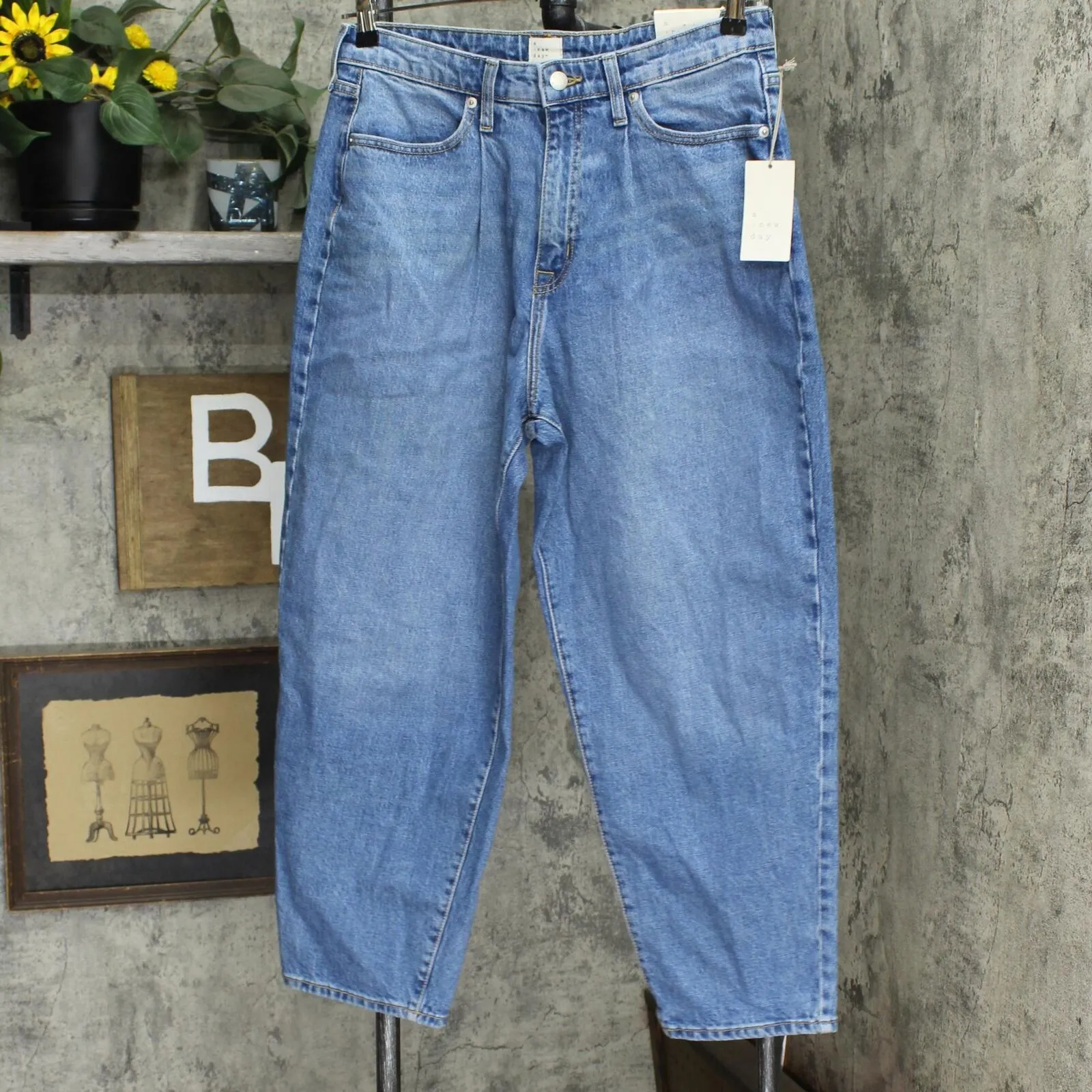 A New Day Women's High-Rise Stretch Carrot Leg Slim Jeans