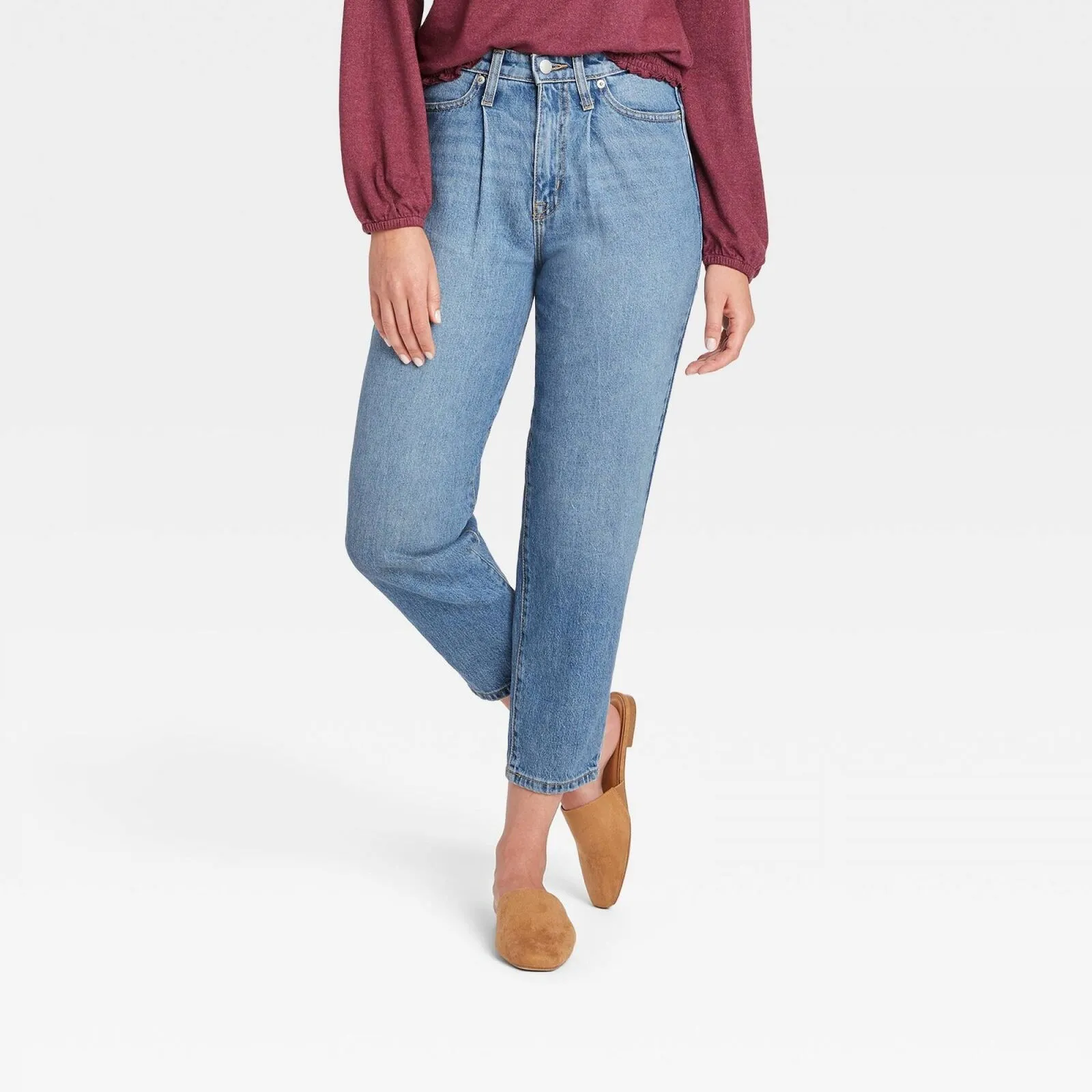 A New Day Women's High-Rise Stretch Carrot Leg Slim Jeans