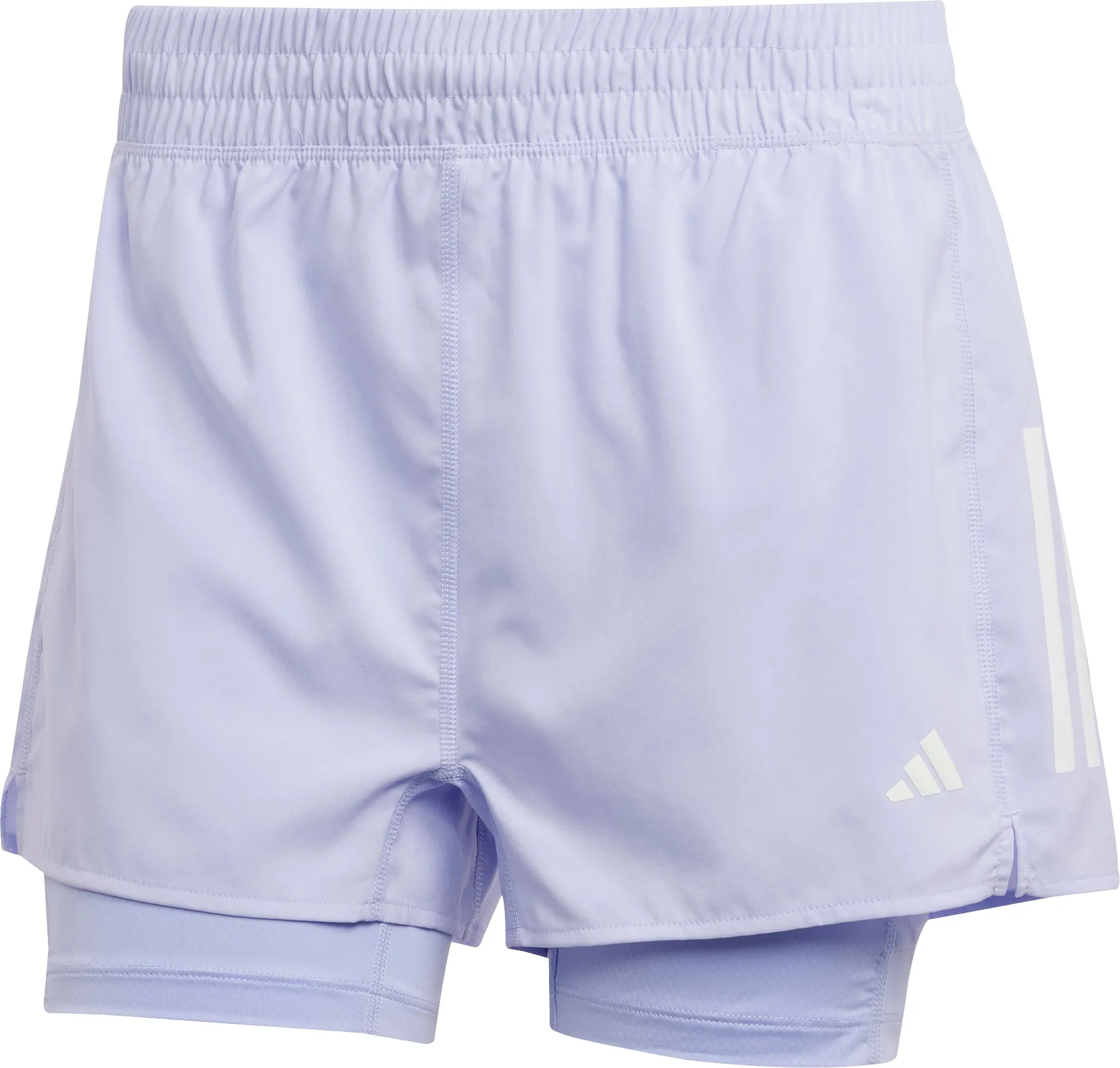 adidas Own The Run ClimaCool 2 In 1 Womens Running Shorts - Purple