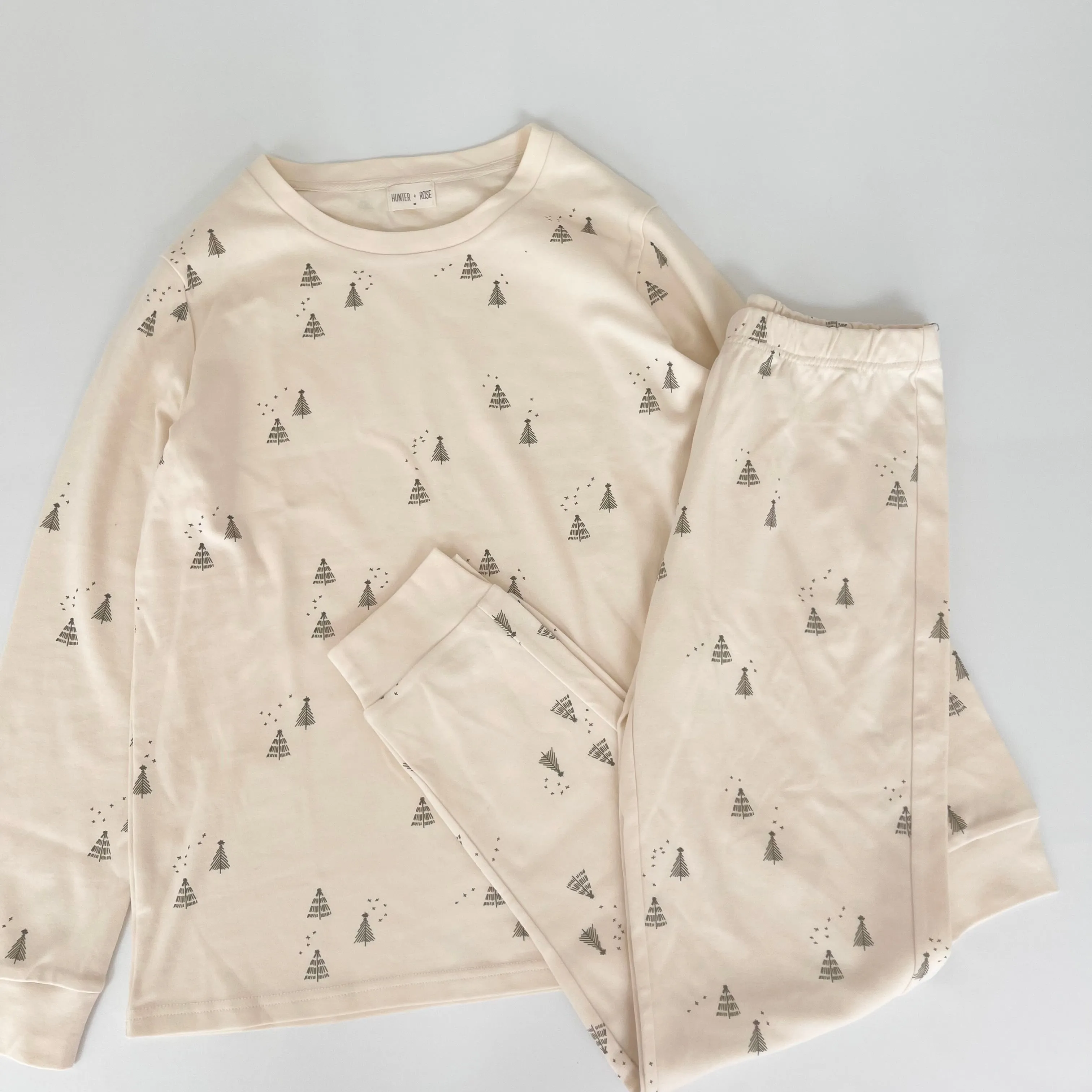 Adult Noel Christmas Pine Tree Print Pyjamas
