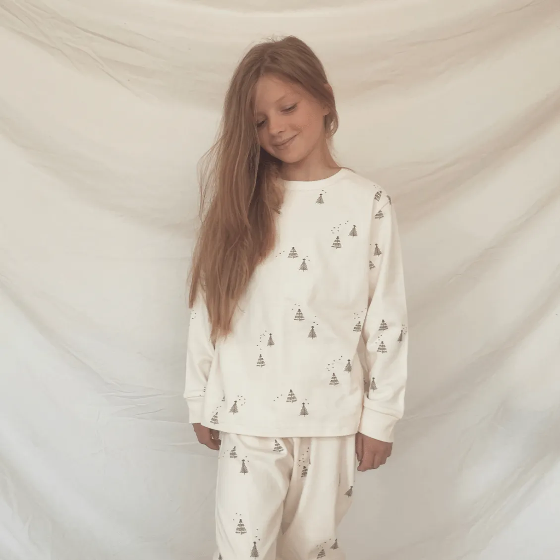 Adult Noel Christmas Pine Tree Print Pyjamas