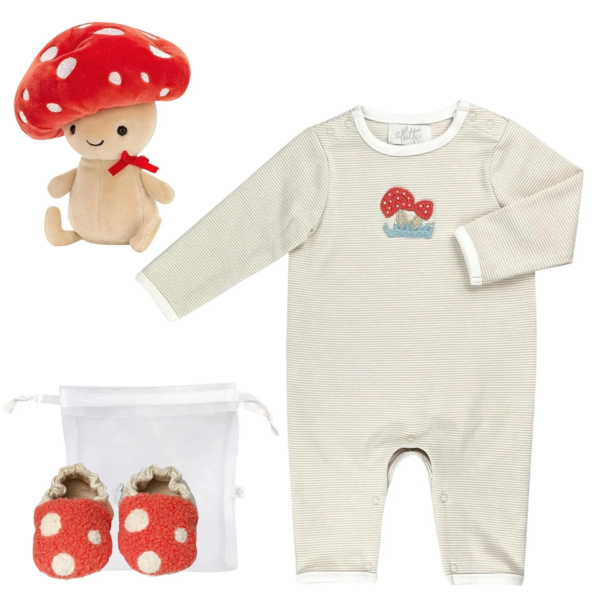 Albetta Organic Crochet Fungi Robbie Toadstool Gift Set
