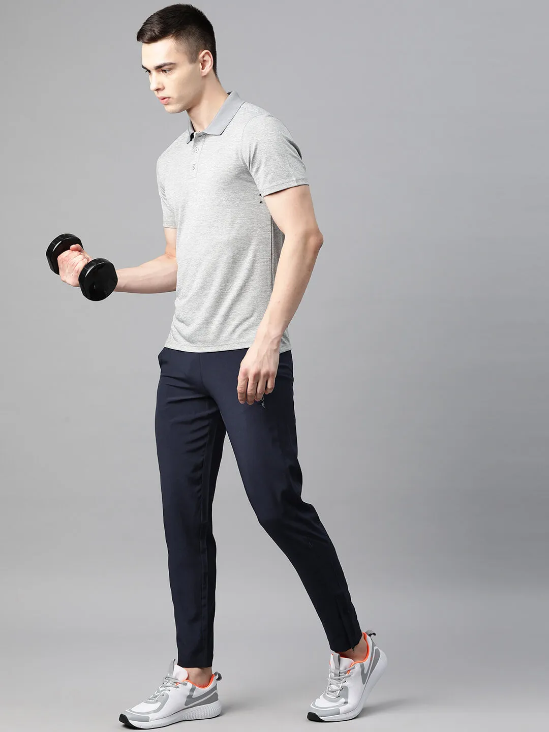 Alcis Men Dry Tech Slim Fit Sports Track Pants with Reflective Detail