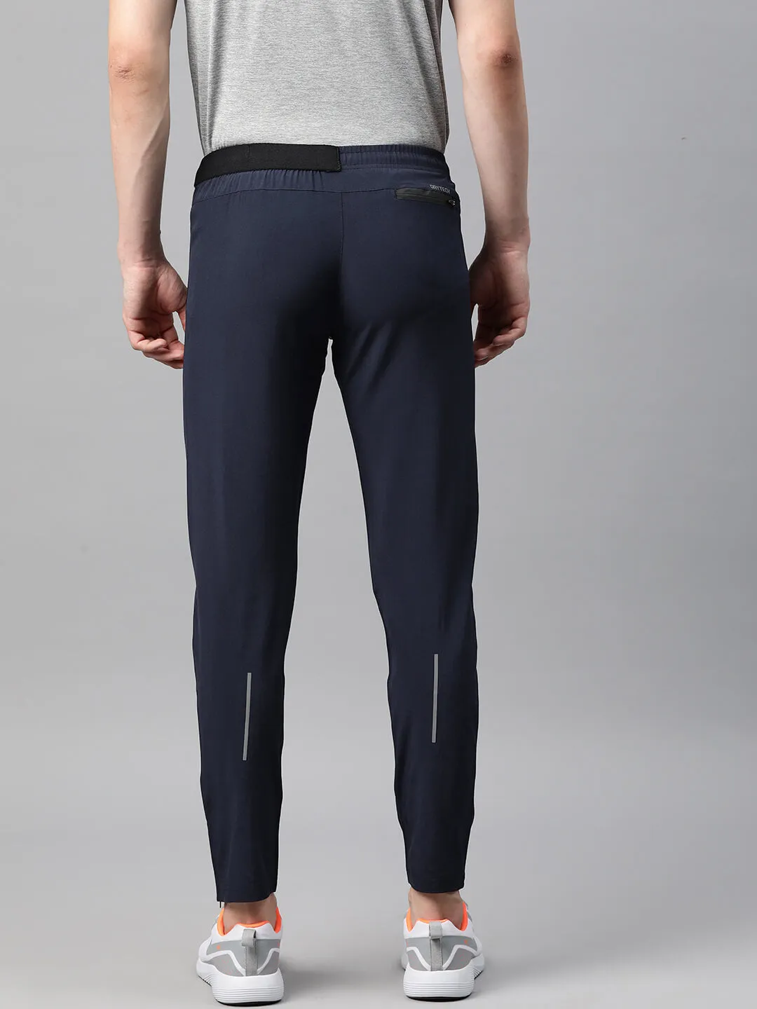 Alcis Men Dry Tech Slim Fit Sports Track Pants with Reflective Detail