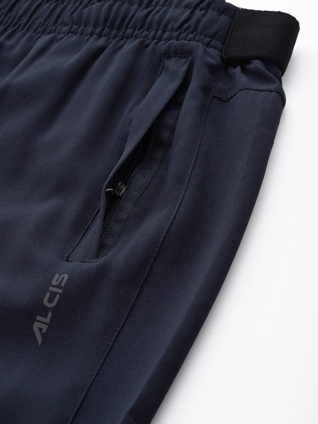 Alcis Men Dry Tech Slim Fit Sports Track Pants with Reflective Detail