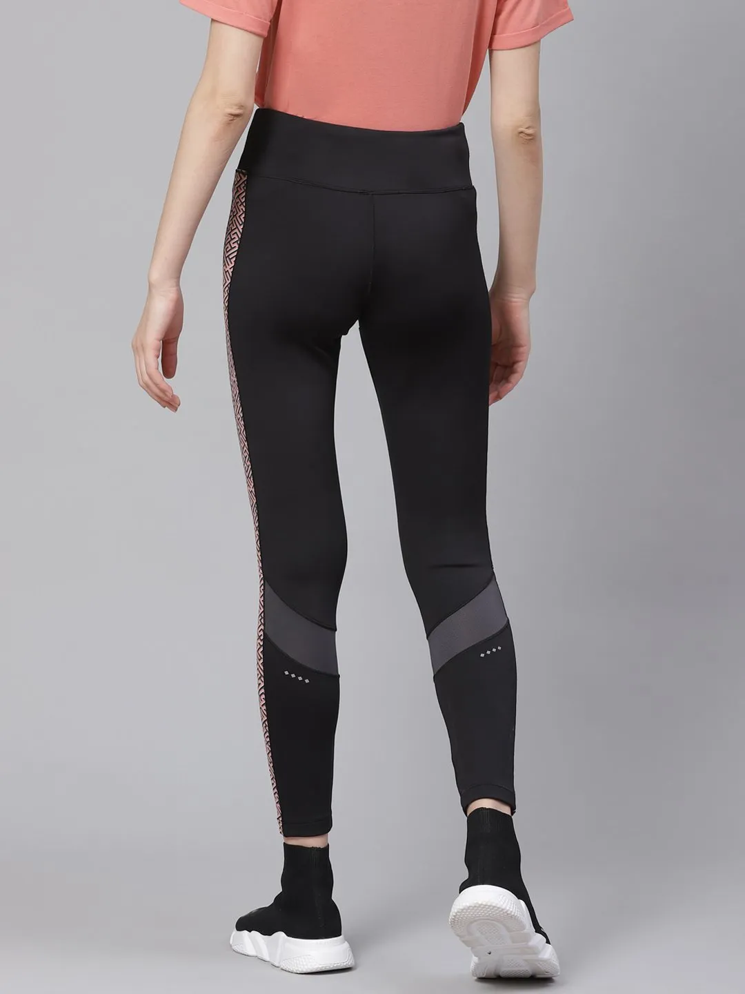 Alcis Women Black Anti-Viral Training Cropped Tights