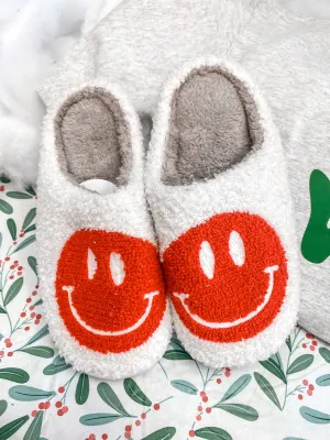 All The Rave Smiley Slippers