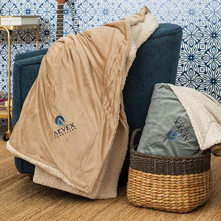 Alpha Sigma Phi Sherpa Lined Blanket