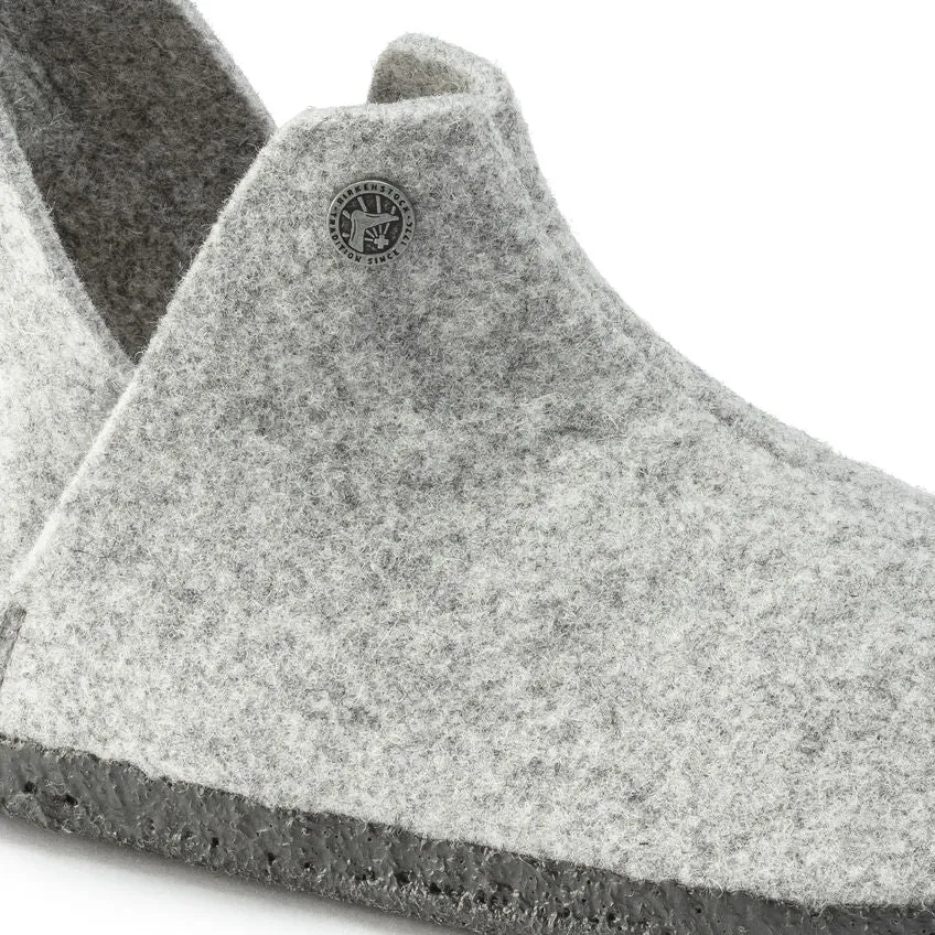 Andermatt - Light Grey Wool Felt Shearling||Andermatt - Feutre de laine et fourrure gris pâle