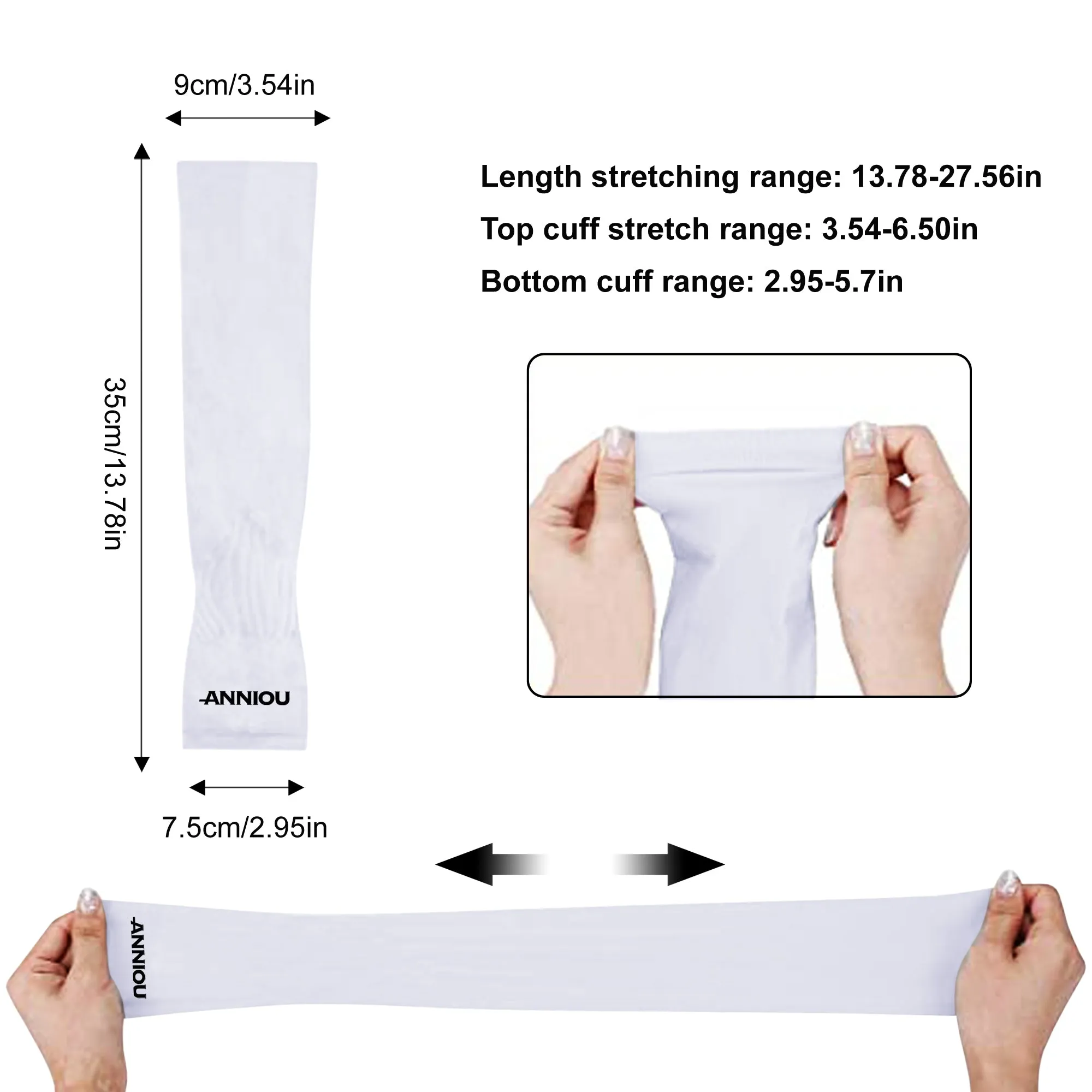Anniou Women's UV Protection Cooling Arm Sleeves