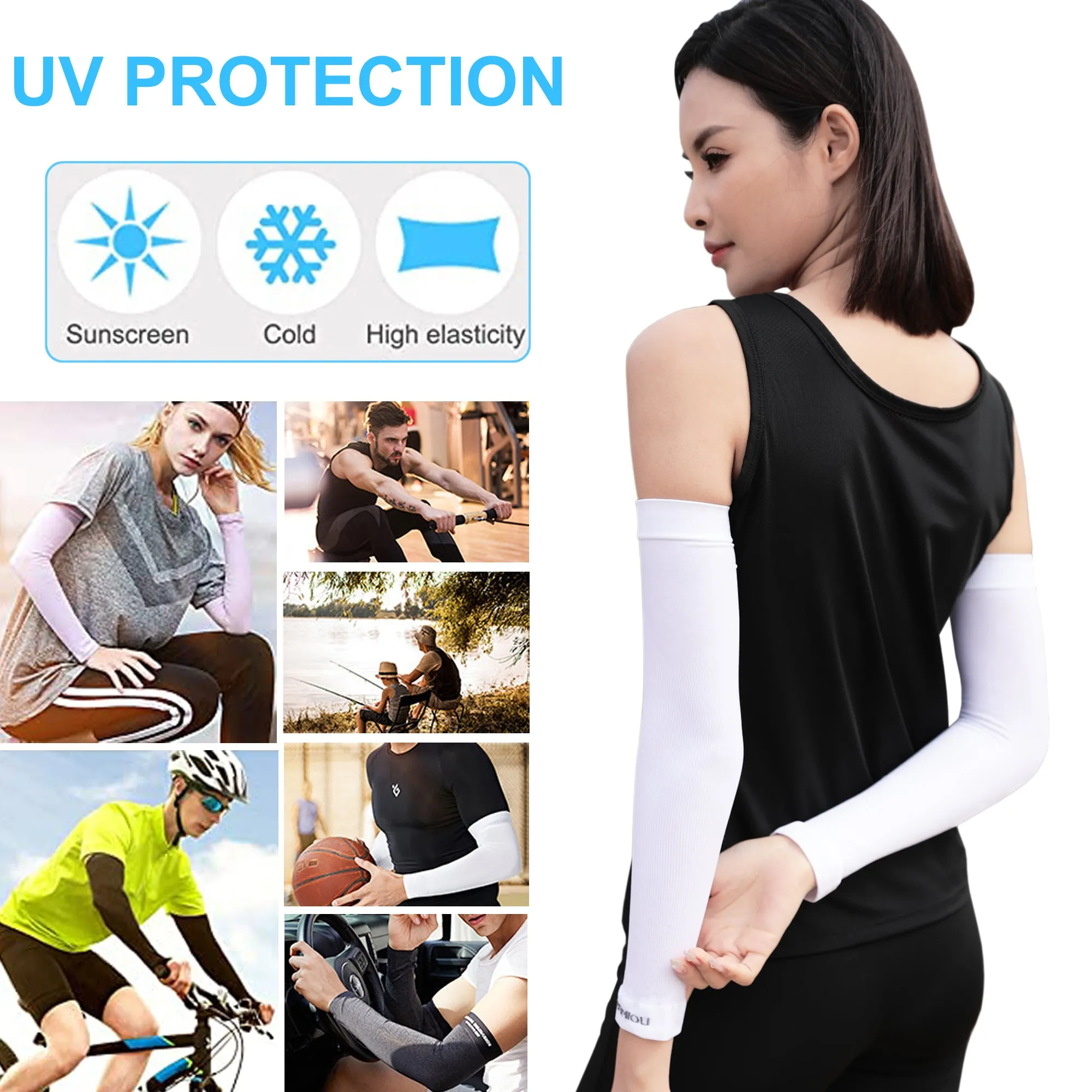 Anniou Women's UV Protection Cooling Arm Sleeves