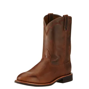Ariat Dura Roper Distressed Brown Mens Boots