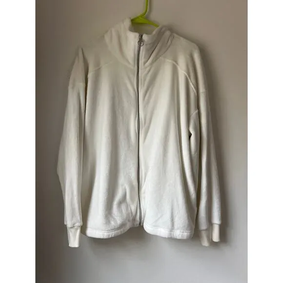 Athleta Cream Recover Cozy Karma Full Zip size 2XL