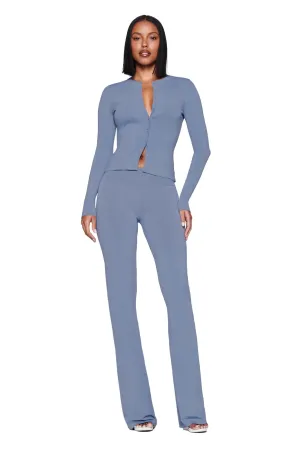 AUDRINA PANT - BLUE : STEEL BLUE