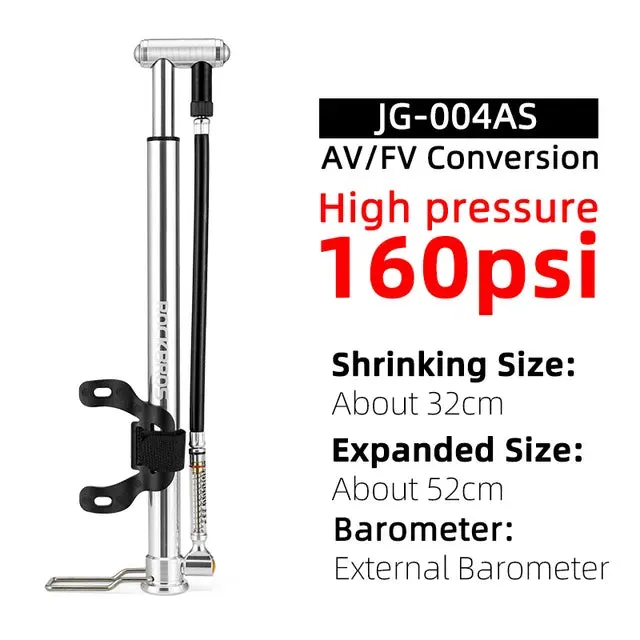 Bicycle Pump 130PSI  Air Pump Aluminum Alloy Portable Drop-proof Bike Ultralight Hand Pump MTB Mountain Bike Pump