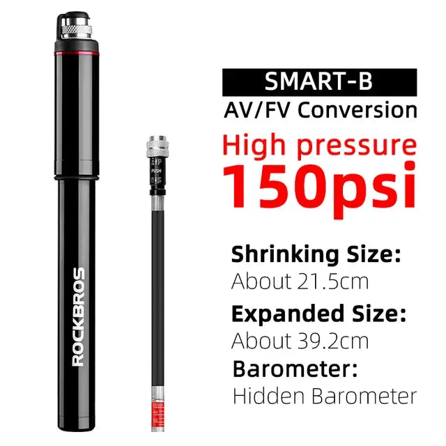 Bicycle Pump 130PSI  Air Pump Aluminum Alloy Portable Drop-proof Bike Ultralight Hand Pump MTB Mountain Bike Pump