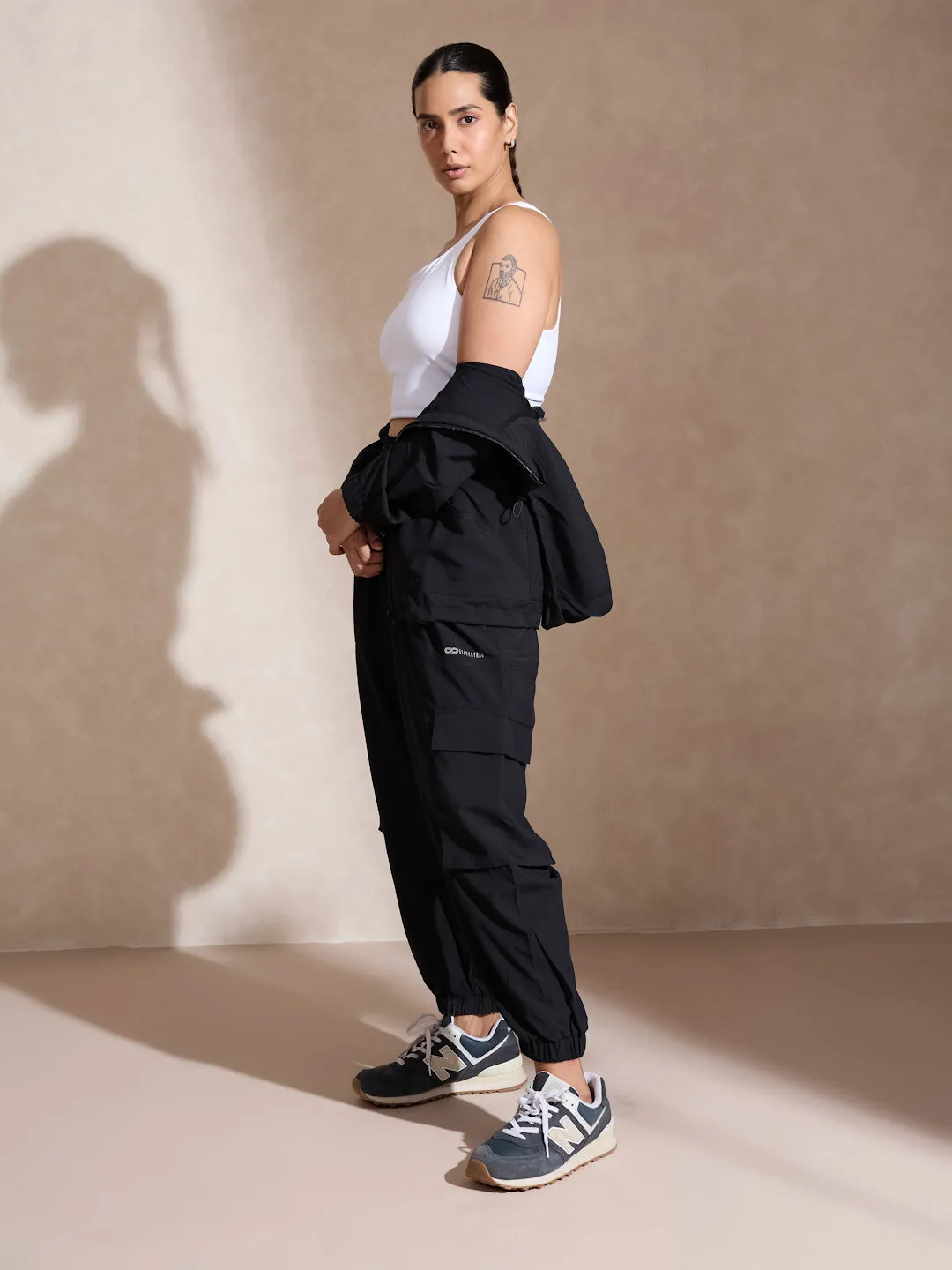 Black Tracker Cargo Pants & Cargo Jacket