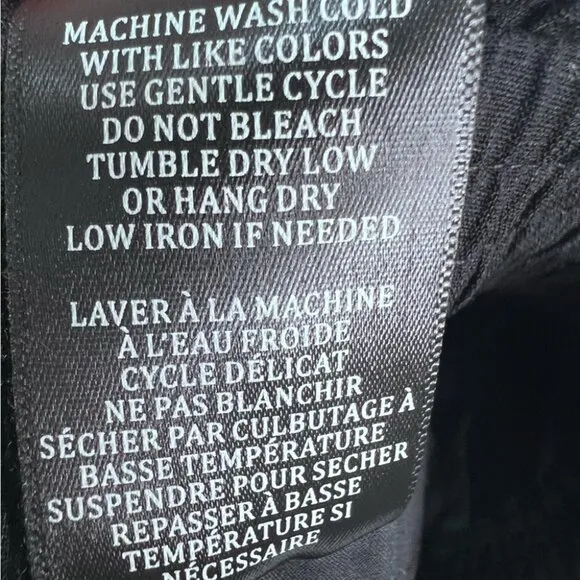 Blank NYC Black Linen Drawstring Shorts Size Small