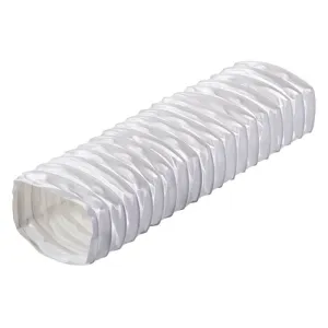 Blauberg 204x60mm x 1m Blauflex White Rectangular Flat PVC Flexible Ducting
