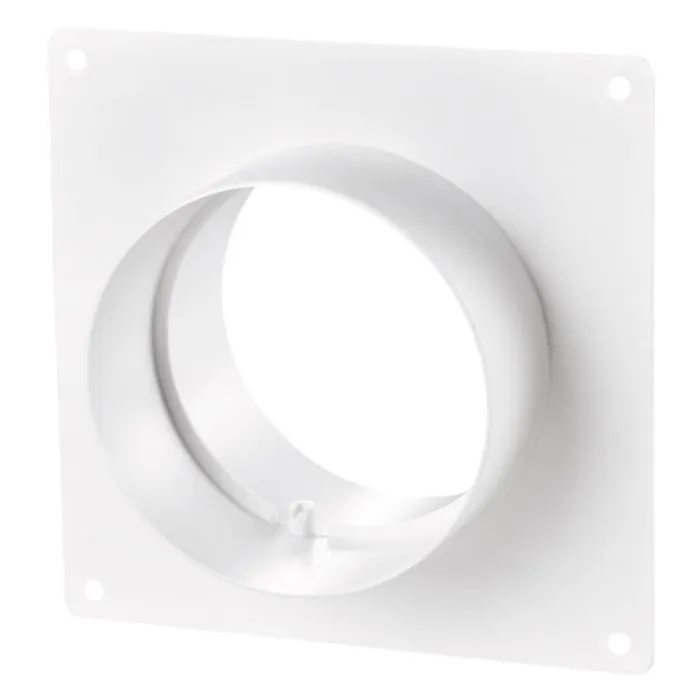 Blauberg DK-150-PVC-BLK Ventilation PVC Flexible Duct Cowled Wall Kit 6" 150mm Black