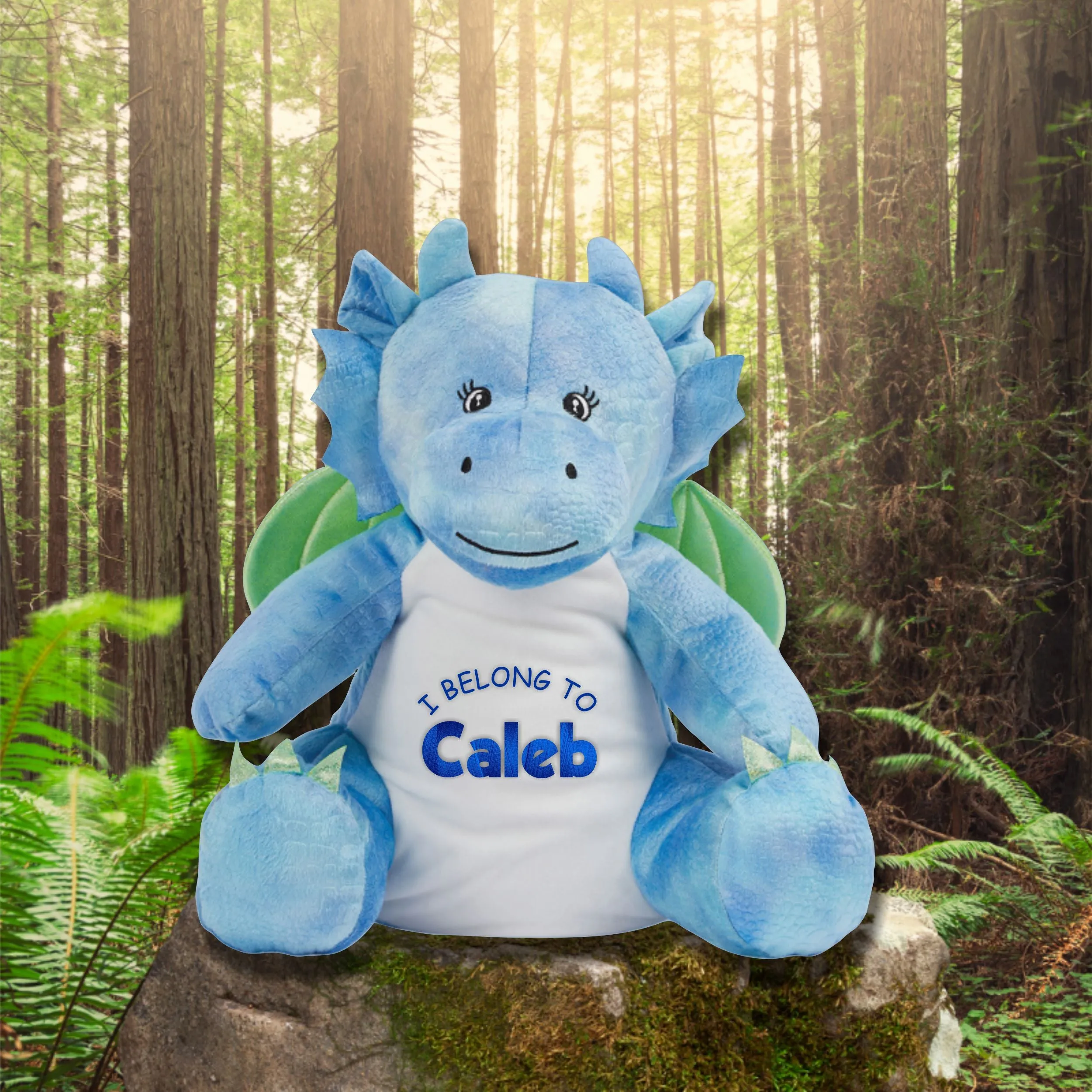 Blue Zippie dragon, Personalised Gift