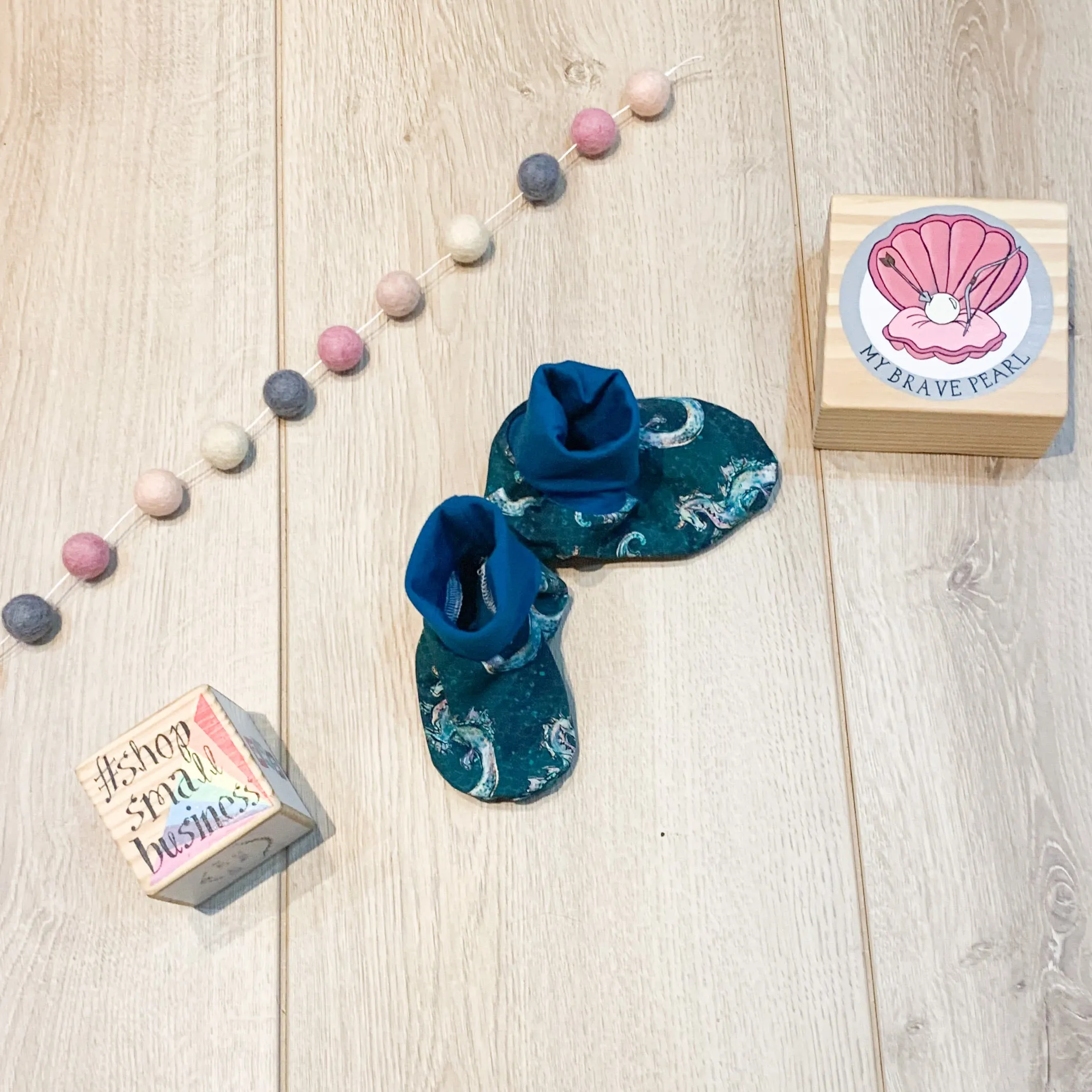 BP Baby Sock Booties - Reversible/Seamless