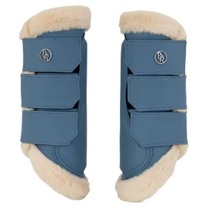 BR Eileen faux fur mesh Captain's blue boots