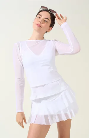 Breezy Mesh Top White