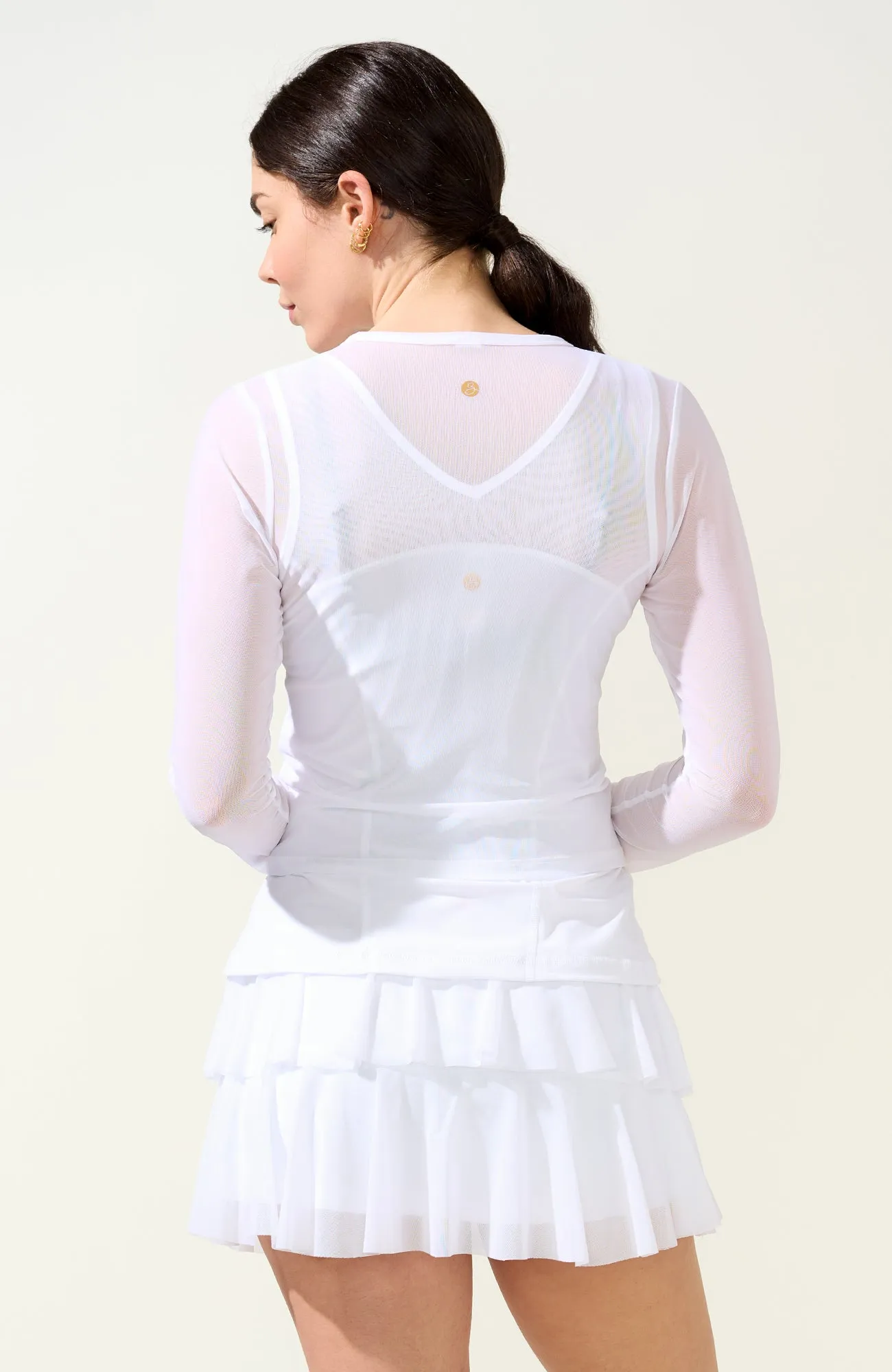 Breezy Mesh Top White