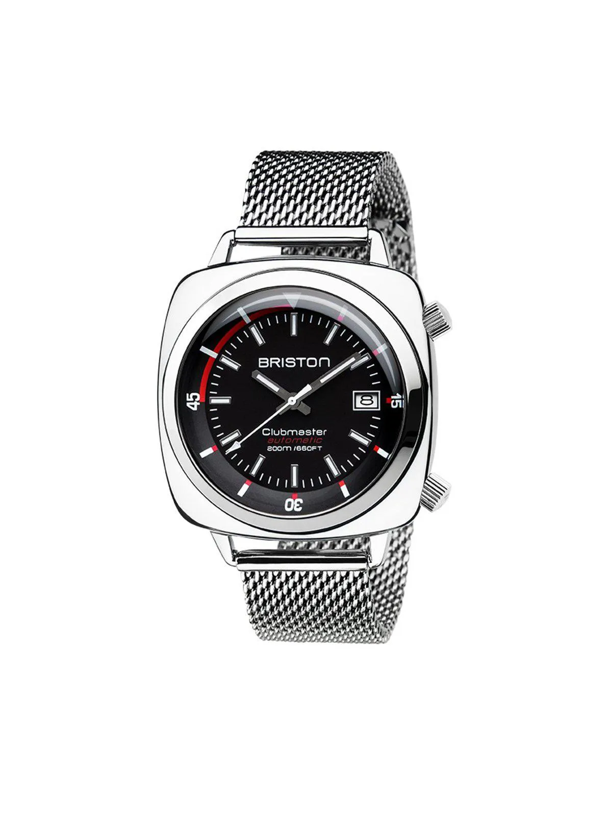 Briston Milanese Mesh Strap Silver for Clubmaster Classic/Vintage/Sport/Diver 20mm