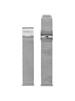 Briston Milanese Mesh Strap Silver for Clubmaster Classic/Vintage/Sport/Diver 20mm