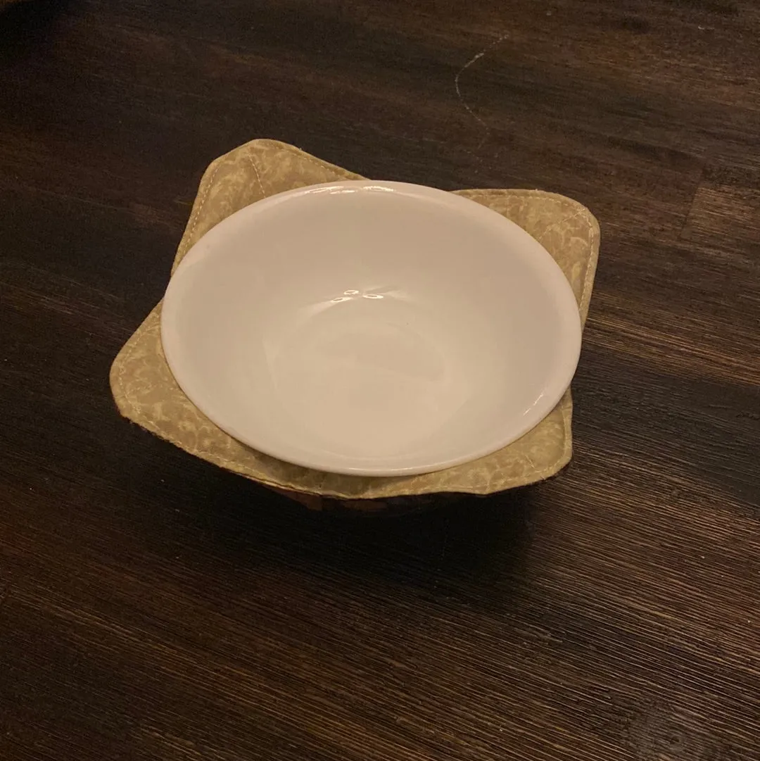 Burgundy Flowers Small (10oz) Bowl Cozy