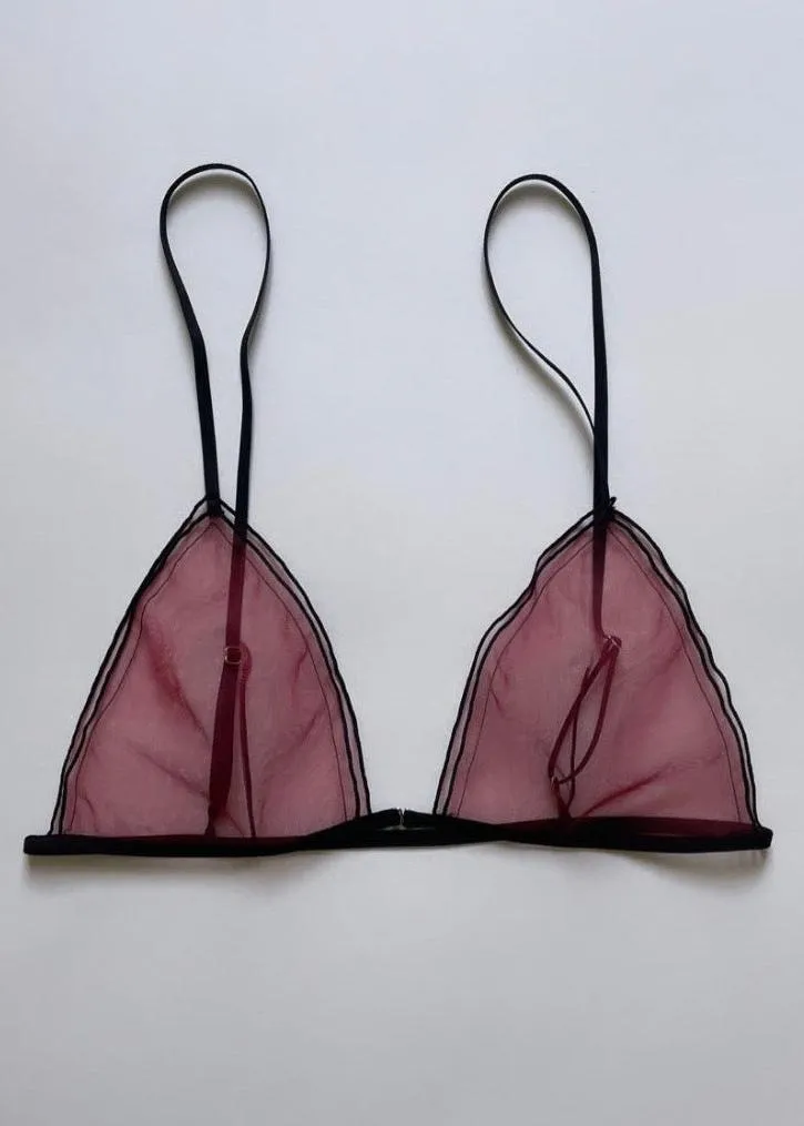 BURGUNDY SOFT CUP BRA