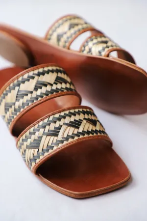 Capim | Palm Woven Leather Sandal