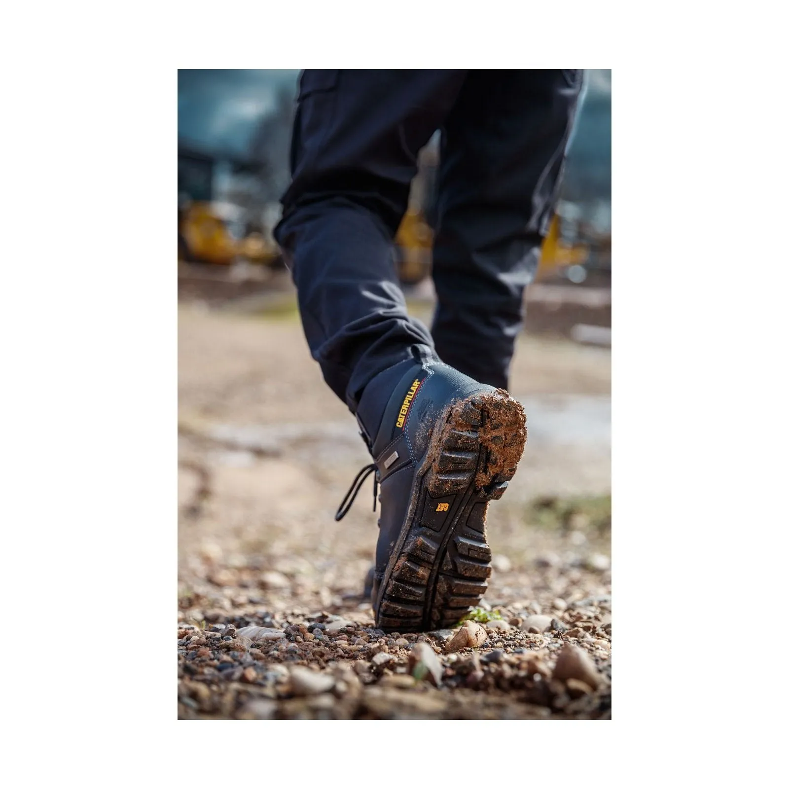 Caterpillar FRAMEWORK ST S3 WR HRO SRA P722603 Black Steel Toe Work Boot