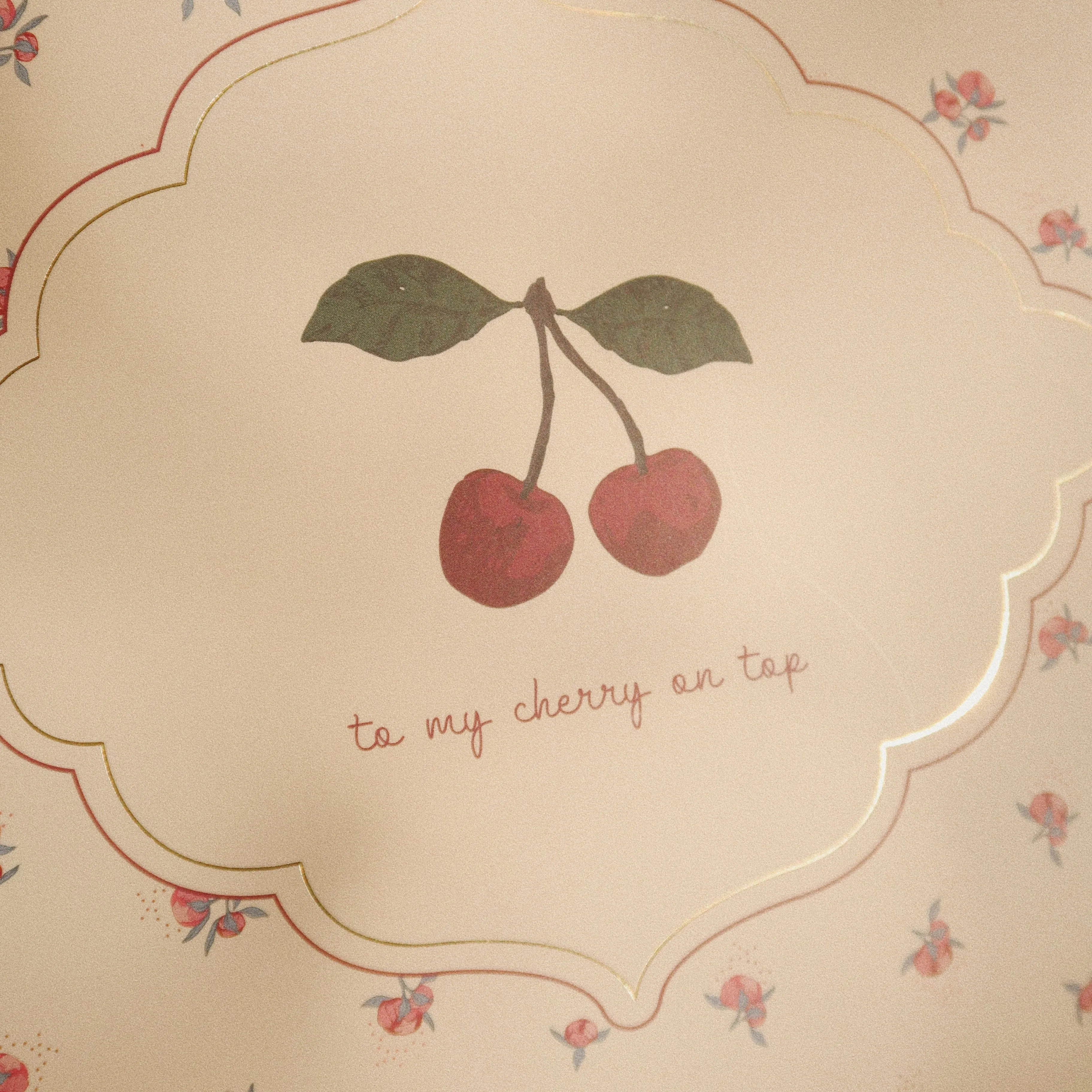Cherry Embroidered Newborn Baby Essentials 3 Piece Gift Box Set