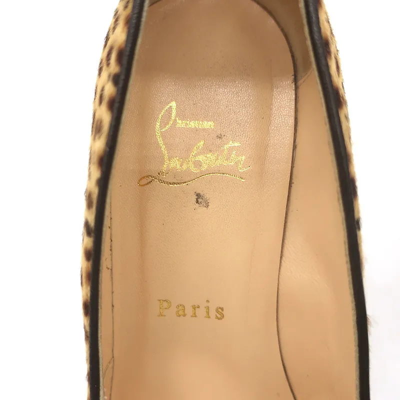 Christian Louboutin Fifi Jungle Pumps Cheetah Print Pony Hair Size 37
