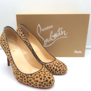 Christian Louboutin Fifi Jungle Pumps Cheetah Print Pony Hair Size 37