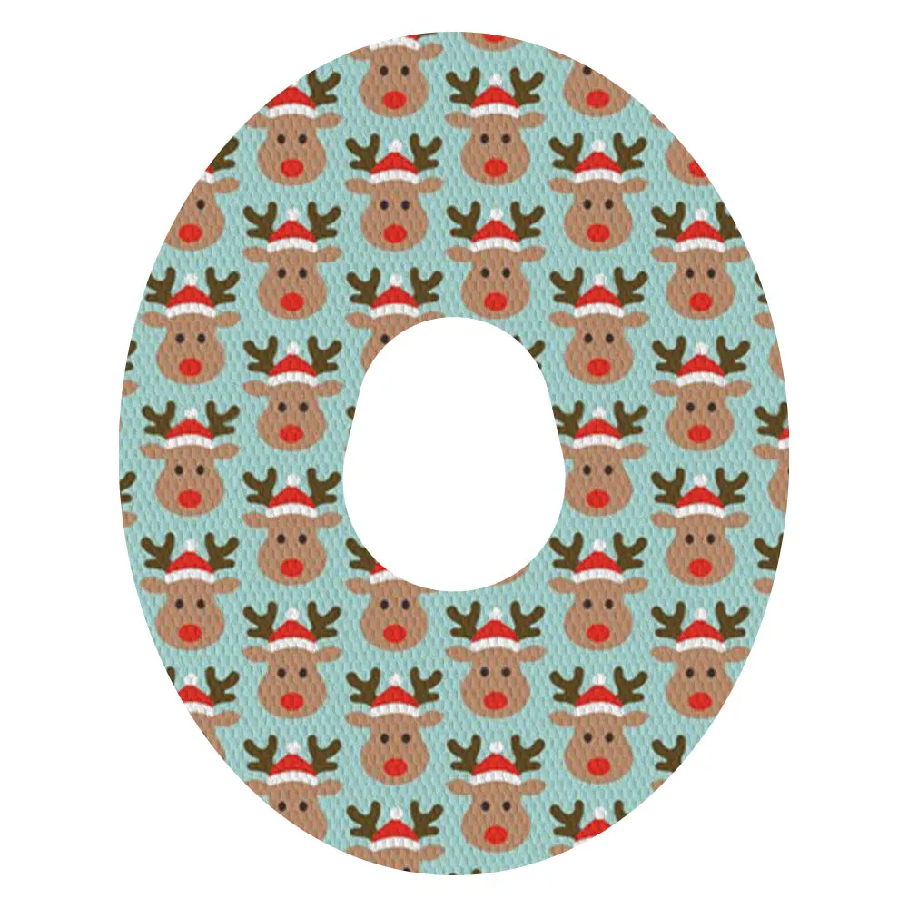 Christmas rudolph adhesive patches - all devices.