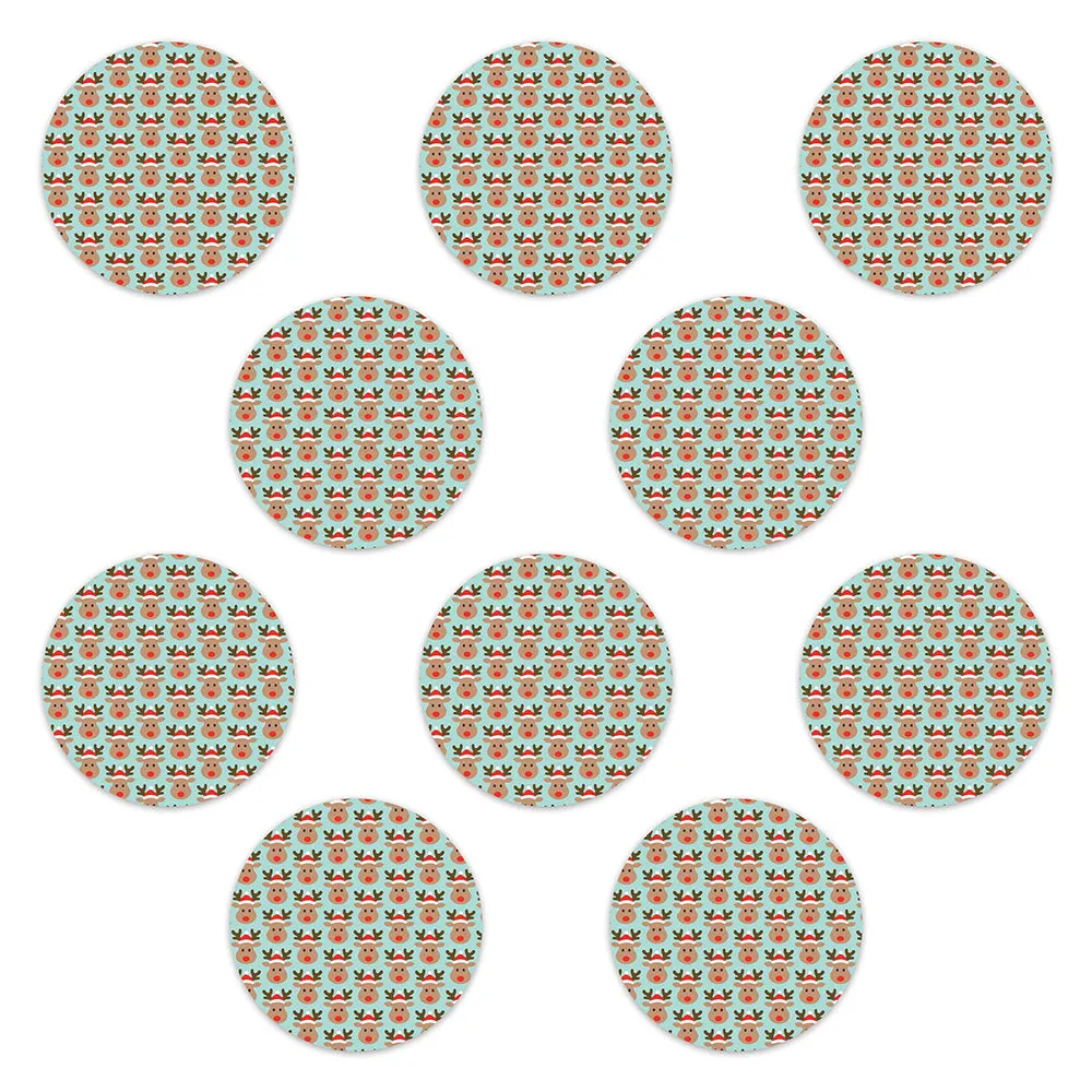 Christmas rudolph adhesive patches - all devices.